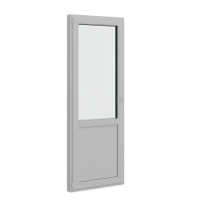 Балконная дверь BRUSBOX левая Поворотно-откидная внизу сэндвич-панель 3 стекла (600*2000*70)