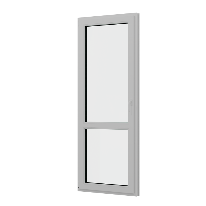 Балконная дверь BRUSBOX левая Поворотно-откидная внизу стеклопакет 3 стекла (600*2000*70)