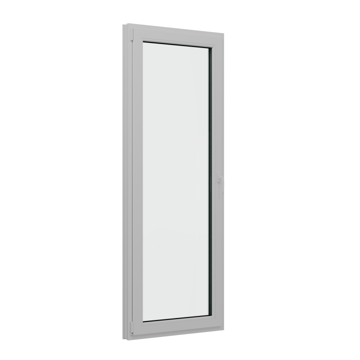 Балконная дверь BRUSBOX левая Поворотно-откидная без импоста 3 стекла (800*2000*70)