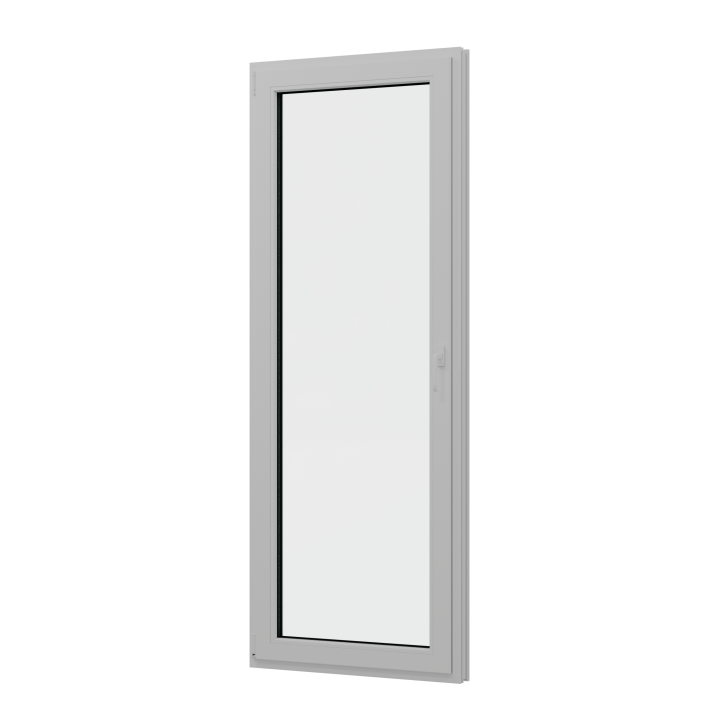 Балконная дверь BRUSBOX левая Поворотно-откидная без импоста 3 стекла (800*2000*70)