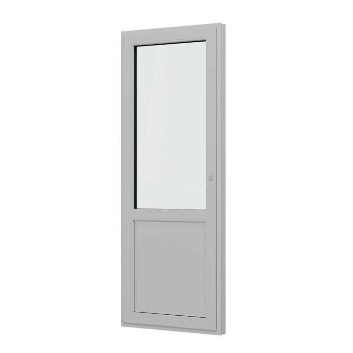 Балконная дверь BRUSBOX левая Поворотно-откидная внизу сэндвич-панель 3 стекла (700*2100*70)