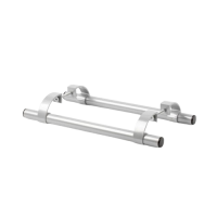 Ручка дверная прямая P-2 500 мм, серебро