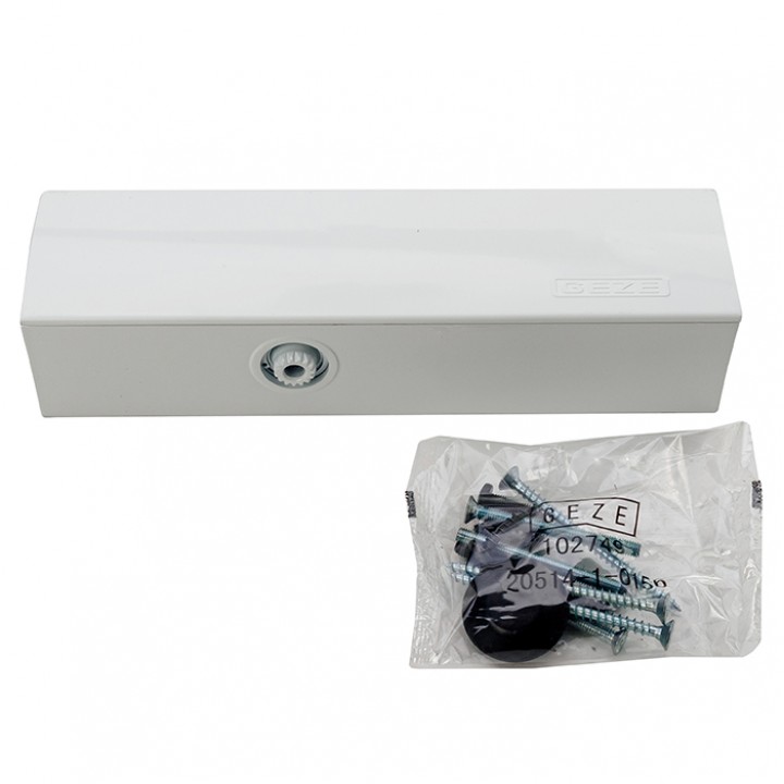 Доводчик GEZE 2000 EN2/4/5 без тяги, белый (100 кг) 