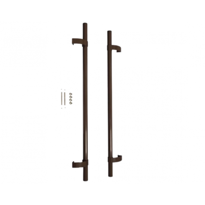 Ручка дверная прямая P-2 1000 мм, коричневая