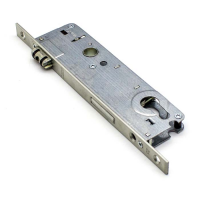 Замок дверной многозапорный REZE с роликовой защелкой 35/92 1600-2200 мм 